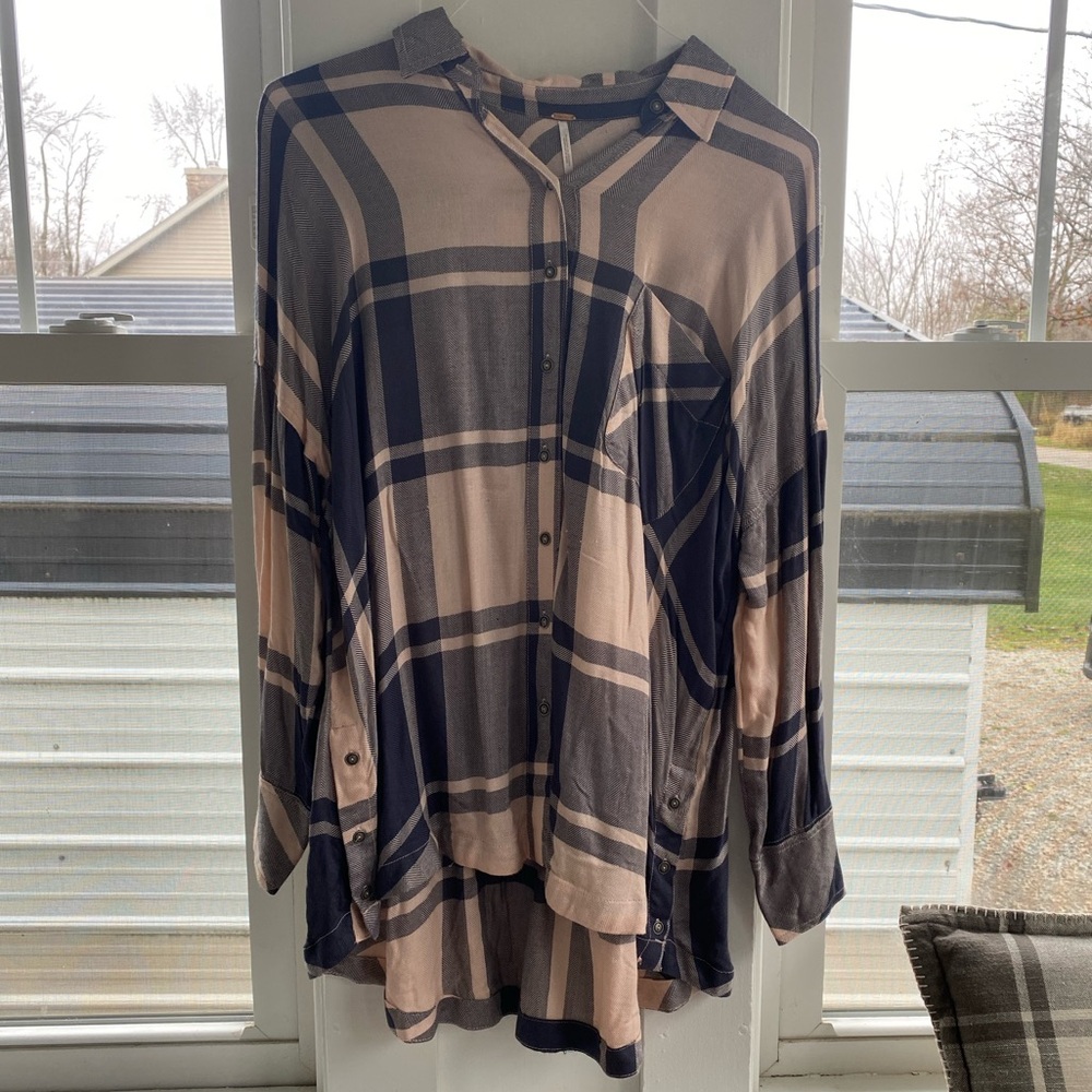 LAST CHANCE Free People Flannel Tunic
